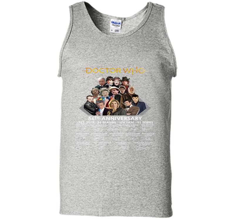 Doctor Who Characters 56th Anniversary 1963-2019 Signature Mens Tank Top