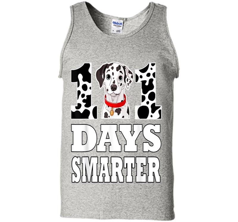 Dog 101 Days Smarter Dalmatian Funny Mens Tank Top