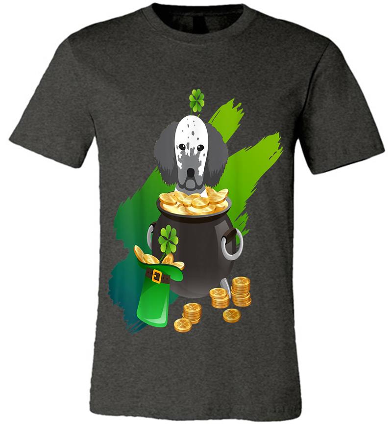 Inktee Store - Dog St Patricks Day English Setter Premium T-Shirt Image