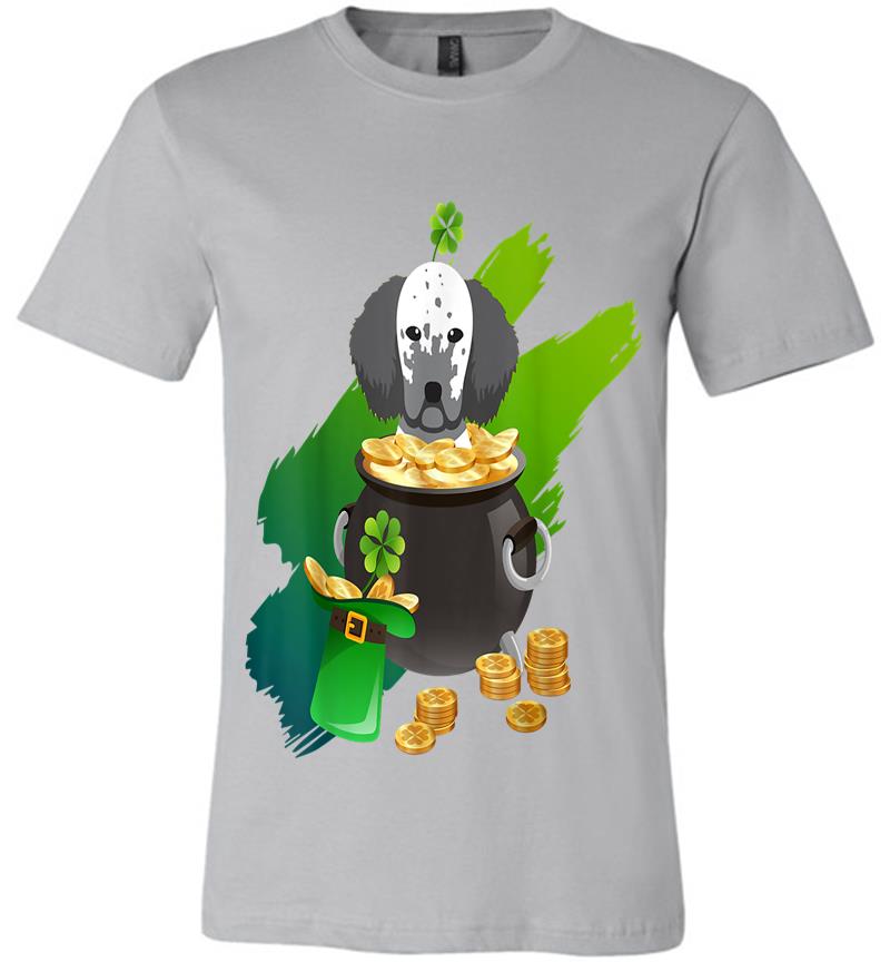 Inktee Store - Dog St Patricks Day English Setter Premium T-Shirt Image