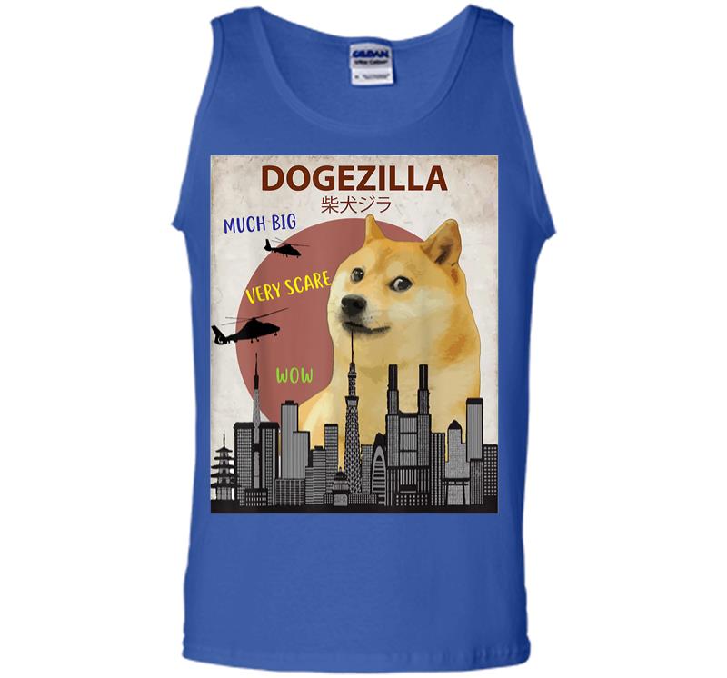 Inktee Store - Dogezilla Funny Doge Meme Shiba Inu Dog Men Tank Top Image