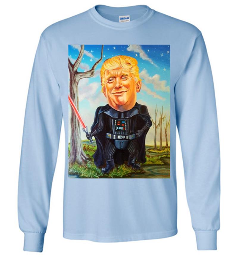 Inktee Store - Donald Trump President Star Wars Long Sleeve T-Shirt Image