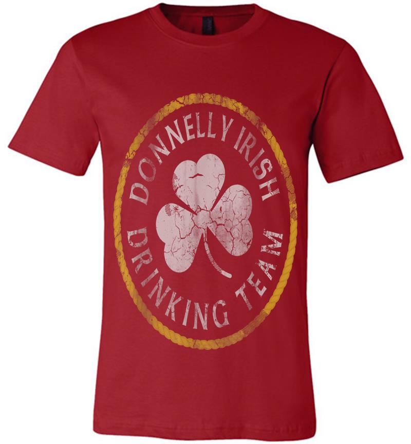 Inktee Store - Donnelly Irish Drinking Team St Patricks Day Family Surname Premium T-Shirt Image