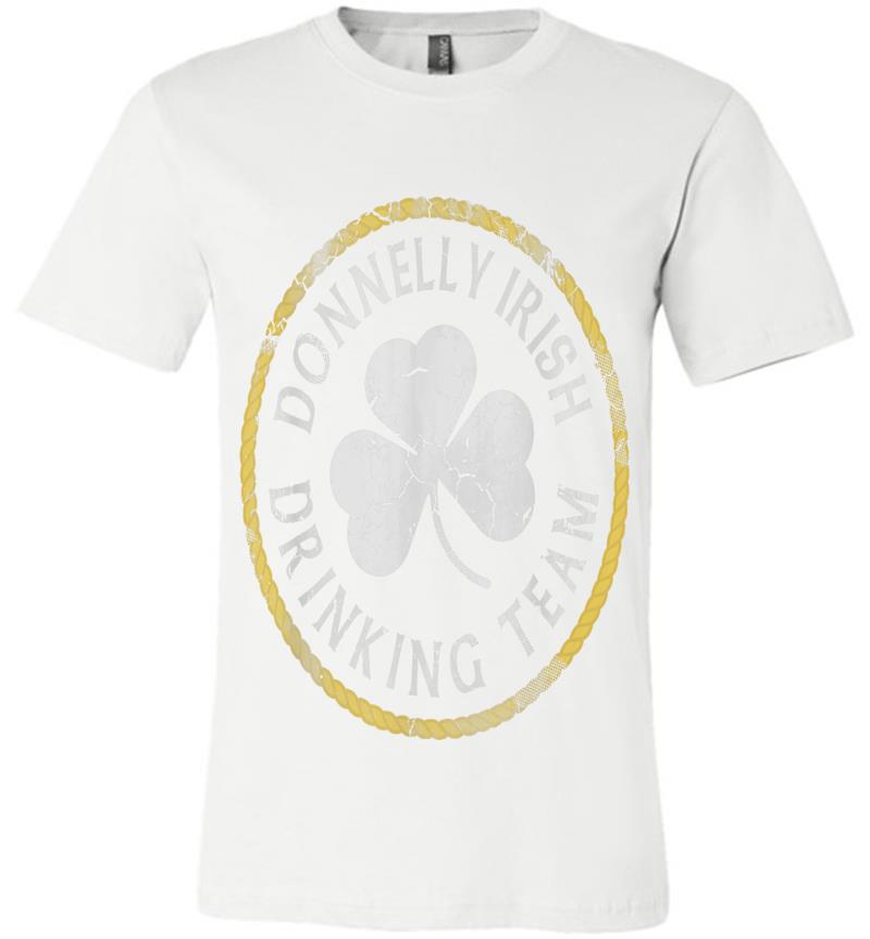 Inktee Store - Donnelly Irish Drinking Team St Patricks Day Family Surname Premium T-Shirt Image
