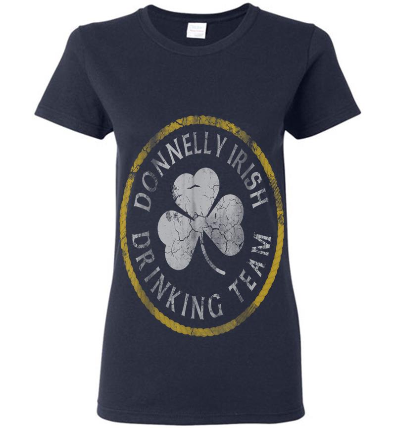 Inktee Store - Donnelly Irish Drinking Team St Patricks Day Family Surname Womens T-Shirt Image