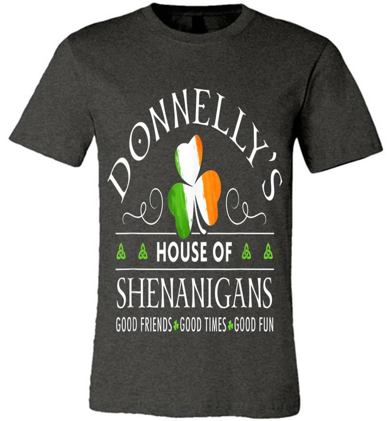 Inktee Store - Donnelly Name House Of Shenanigans St Patricks Day Premium T-Shirt Image