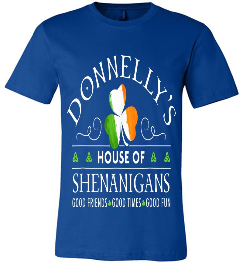 Inktee Store - Donnelly Name House Of Shenanigans St Patricks Day Premium T-Shirt Image