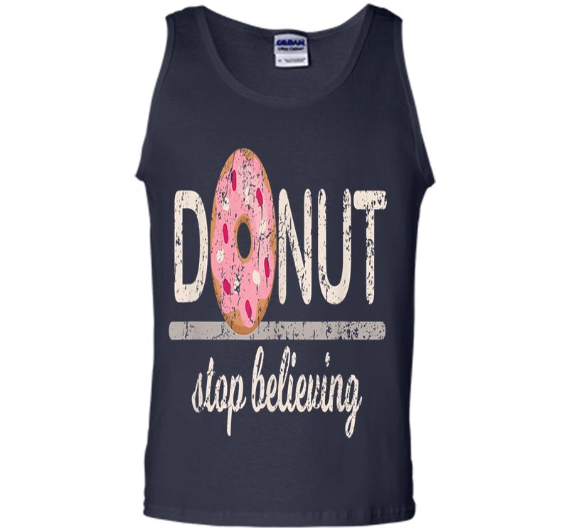 Inktee Store - Donut Stop Believing Mens Tank Top Image
