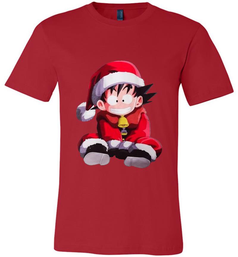 Inktee Store - Dragon Ball Goku Santa Christmas Premium T-Shirt Image