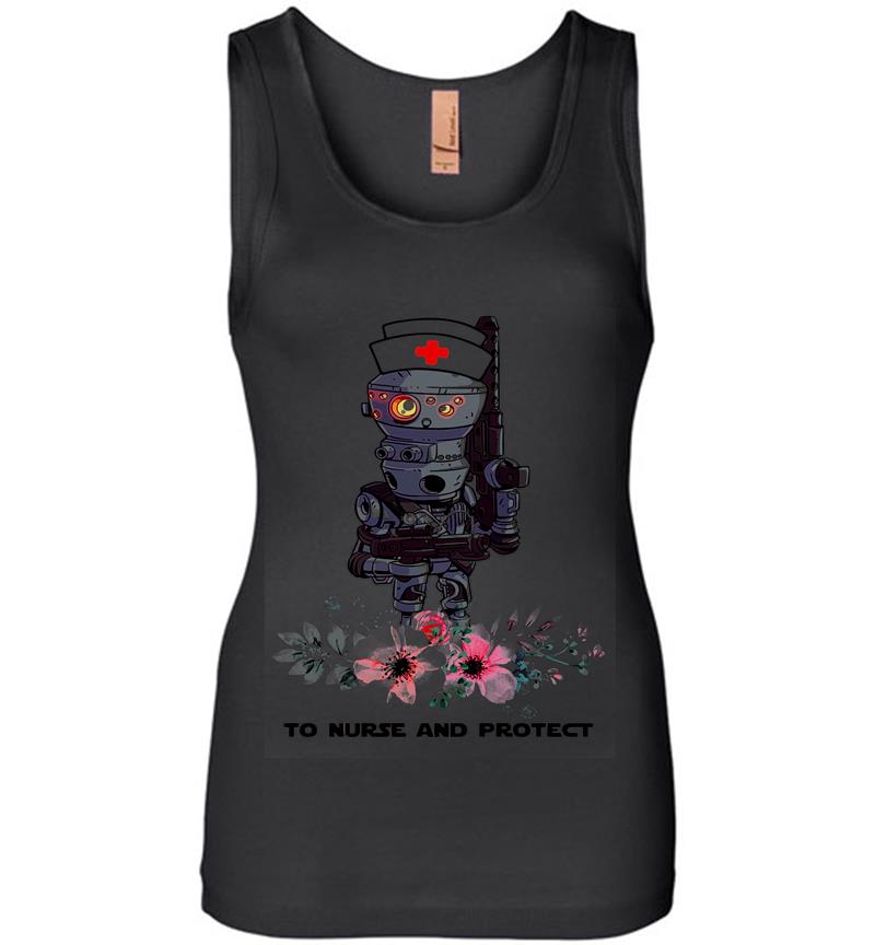 Droid To Nurse And Protect Star Wars Womens Jersey Tank Top