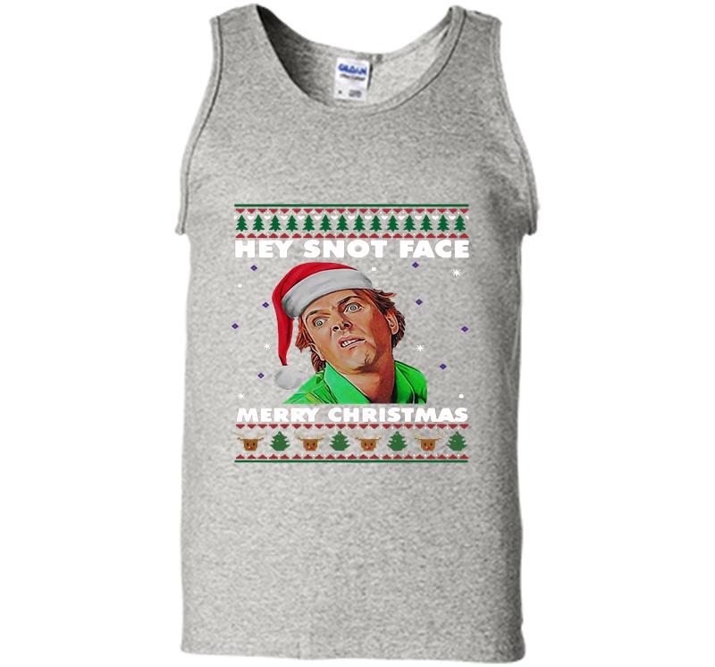Drop Dead Fred Santa Hey Snot Face Merry Christmas Mens Tank Top