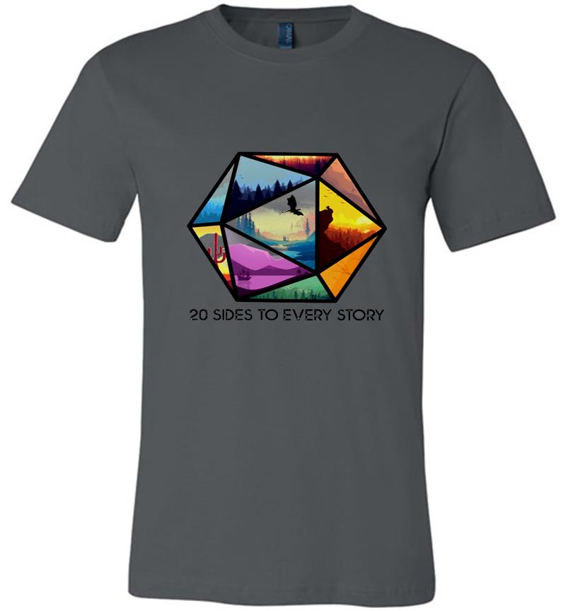 Dungeons and Dragons 20 sides to every story Premium T-shirt