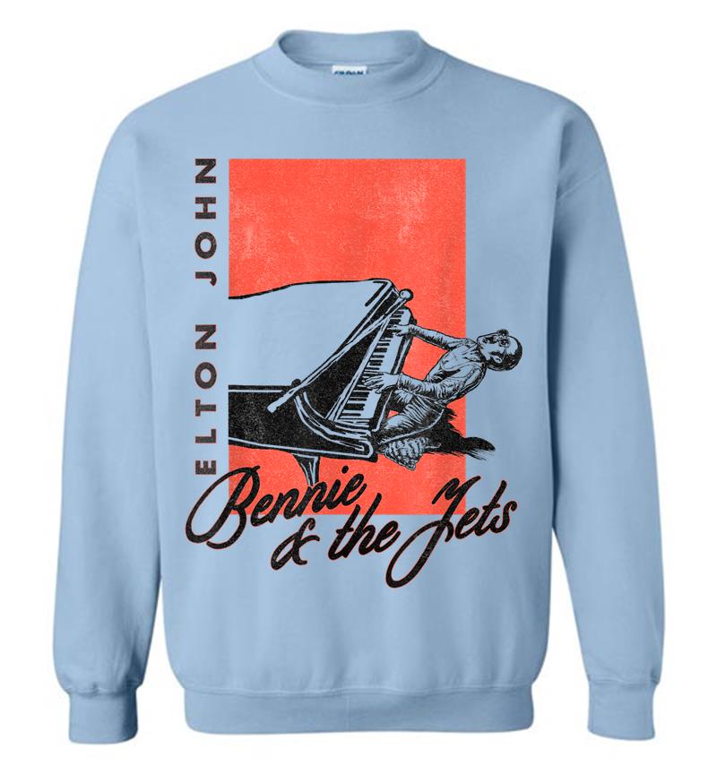Inktee Store - Elton John Official Bennie And The Jets Piano Sweatshirt Image