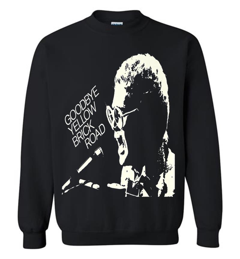 Elton John Official Goodbye Yellow Brick Road Cover Premium Sweatshirt