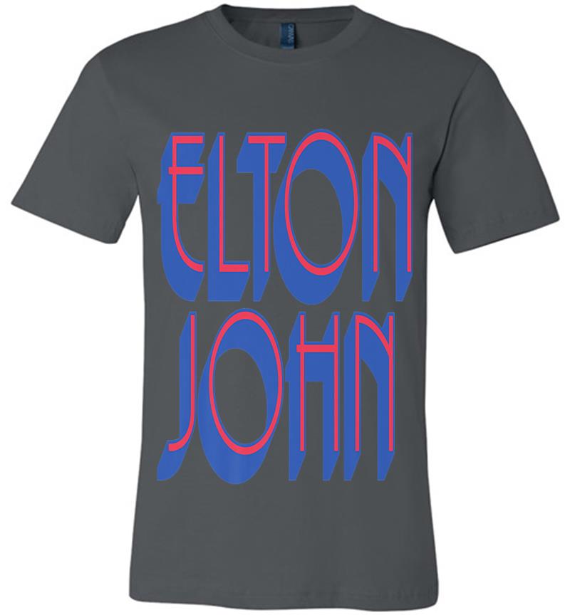 Elton John Official Text Logo Premium Premium T-shirt