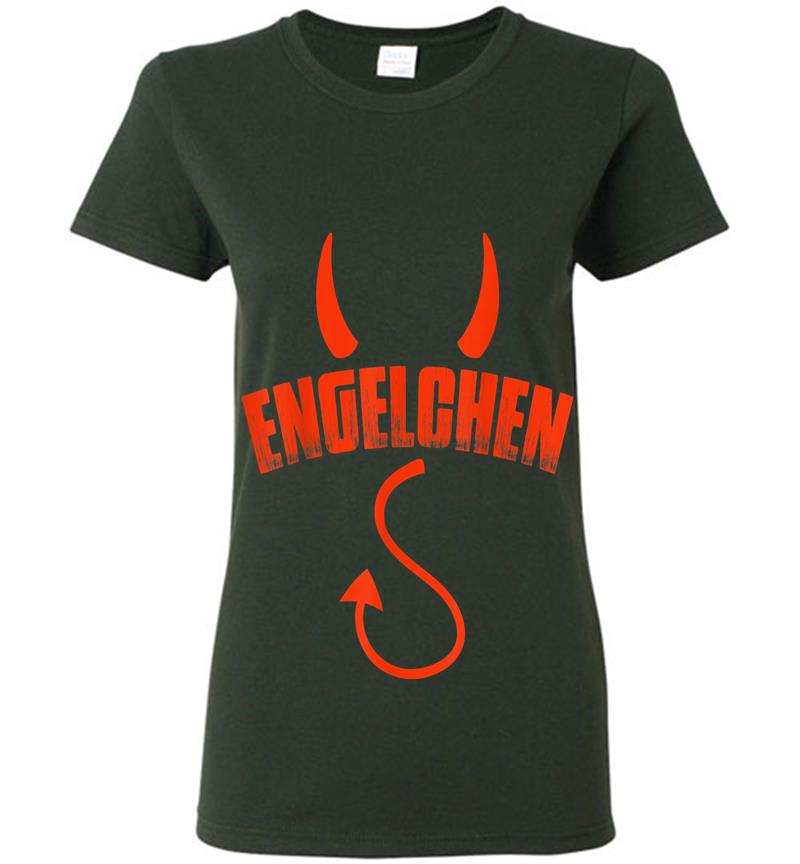 Inktee Store - Engelchen Engel Teufelchen Teufel Kostm Lustiges Geschenk Womens T-Shirt Image