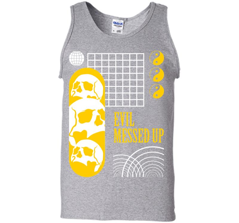 Inktee Store - Evil Messed Up Men Tank Top Image