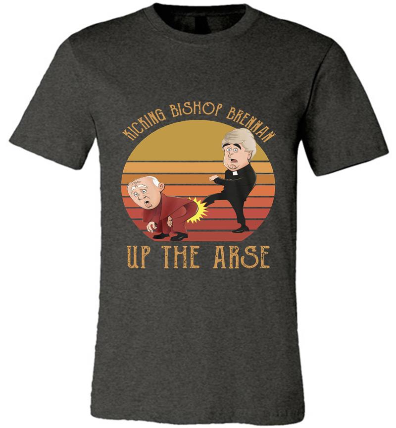 Inktee Store - Father Ted Kicking Bishop Brennan Up The Arse Vintage Premium T-Shirt Image