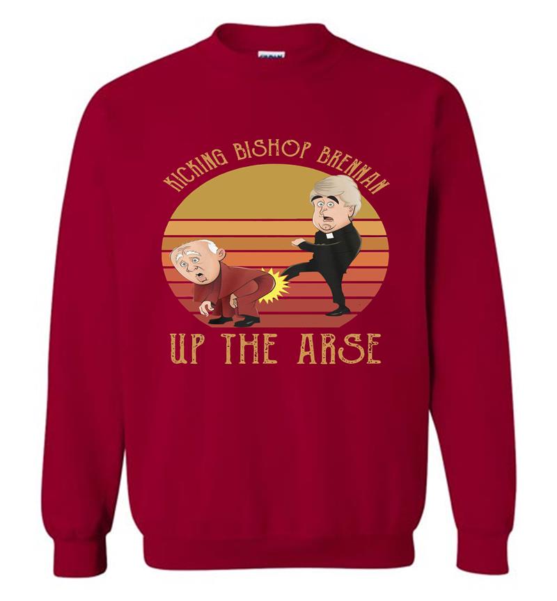 Inktee Store - Father Ted Kicking Bishop Brennan Up The Arse Vintage Sweatshirt Image