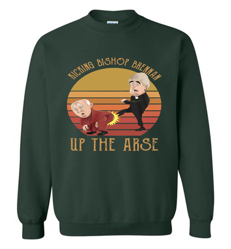 Inktee Store - Father Ted Kicking Bishop Brennan Up The Arse Vintage Sweatshirt Image
