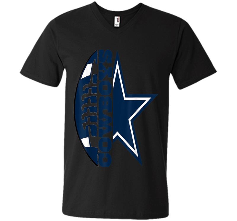 Father's Day Gift-cowboy-flag Football-dallas-fans Christmas V-neck T-shirt