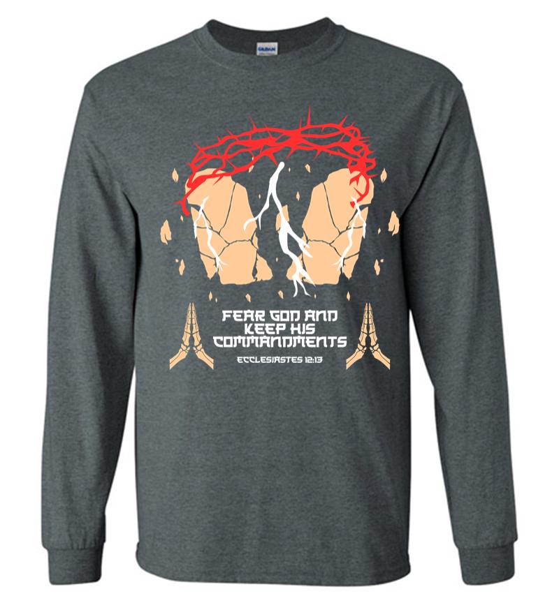 Inktee Store - Fear God And Keeep His Commandment Long Sleeve T-Shirt Image