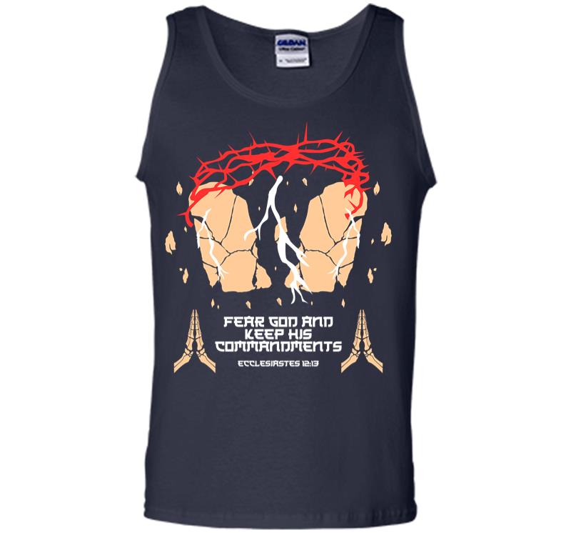 Inktee Store - Fear God And Keeep His Commandment Men Tank Top Image