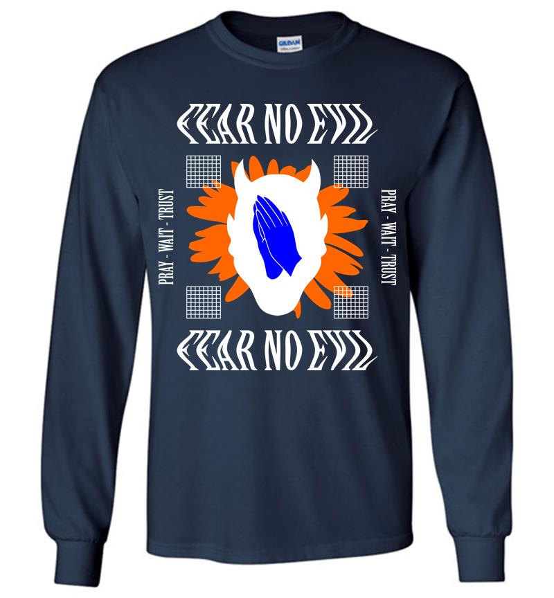 Inktee Store - Fear No Evil Long Sleeve T-Shirt Image