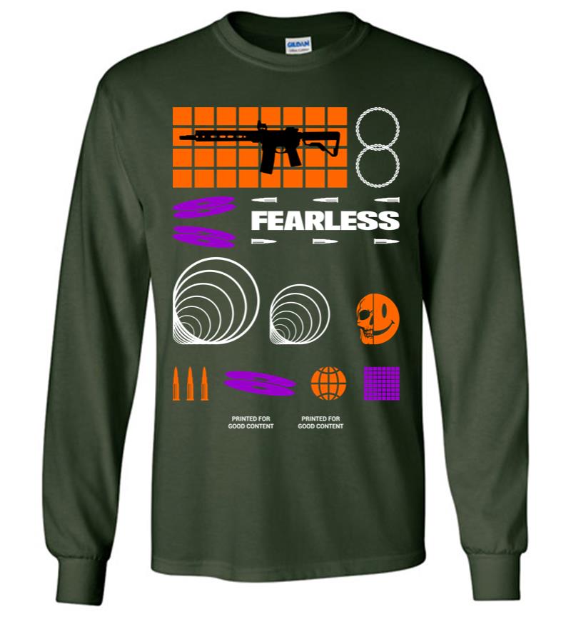 Inktee Store - Fearless Long Sleeve T-Shirt Image