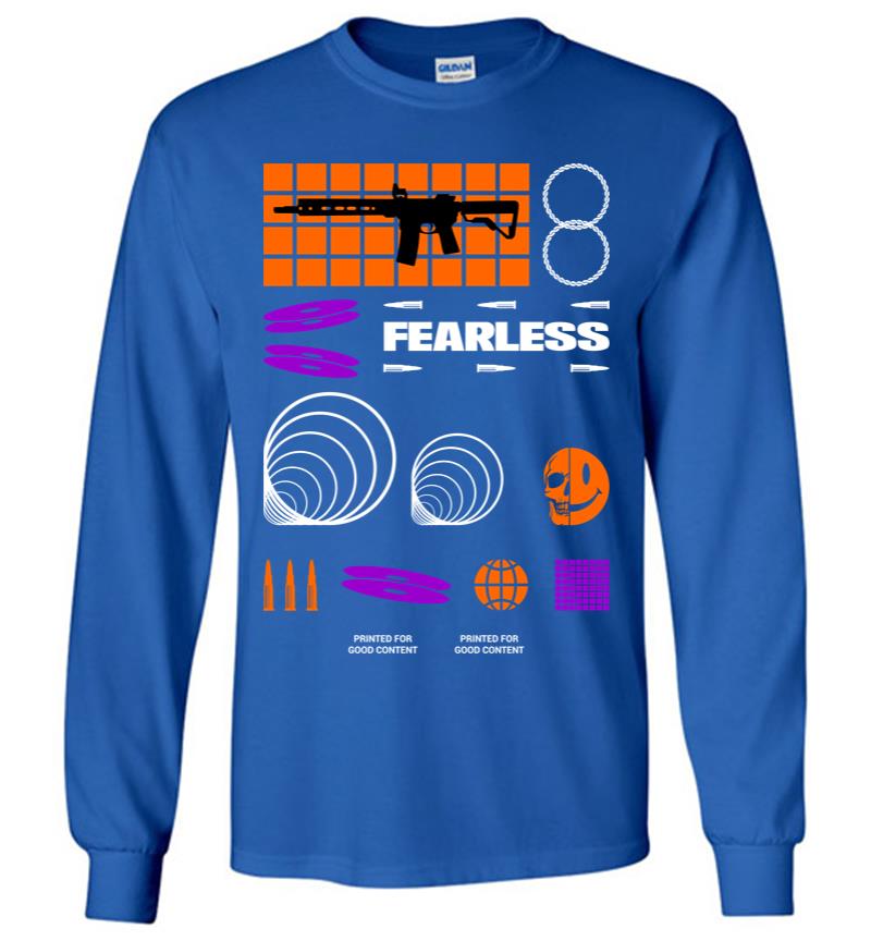 Inktee Store - Fearless Long Sleeve T-Shirt Image