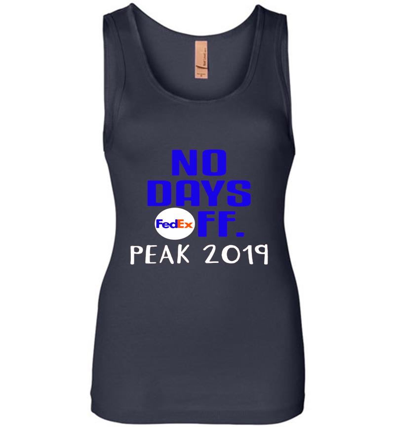 Inktee Store - Fedex No Days Off Peak 2019 Womens Jersey Tank Top Image