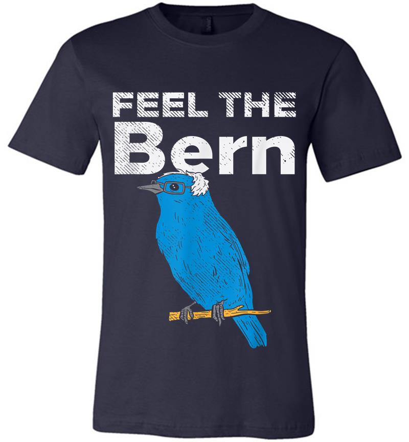 Inktee Store - Feel The Bern Bernie Sanders Biue Bird Funny 2020 President Premium T-Shirt Image