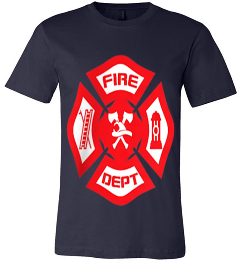 Inktee Store - Fire Departt Uniform - Official Firefighter Gear Premium T-Shirt Image