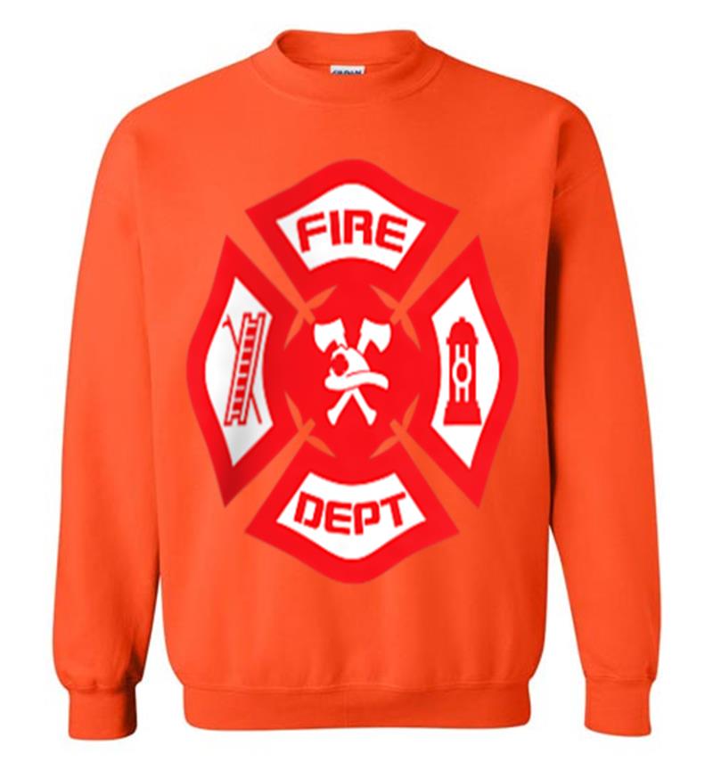 Inktee Store - Fire Departt Uniform - Official Firefighter Gear Sweatshirt Image