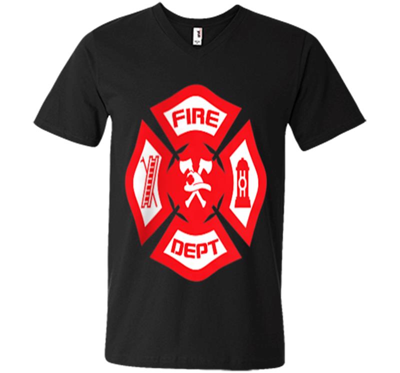 Fire Departt Uniform - Official Firefighter Gear V-neck T-shirt