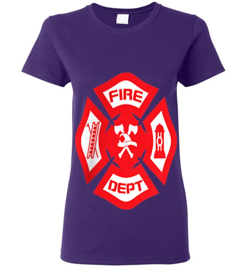 Inktee Store - Fire Departt Uniform - Official Firefighter Gear Womens T-Shirt Image