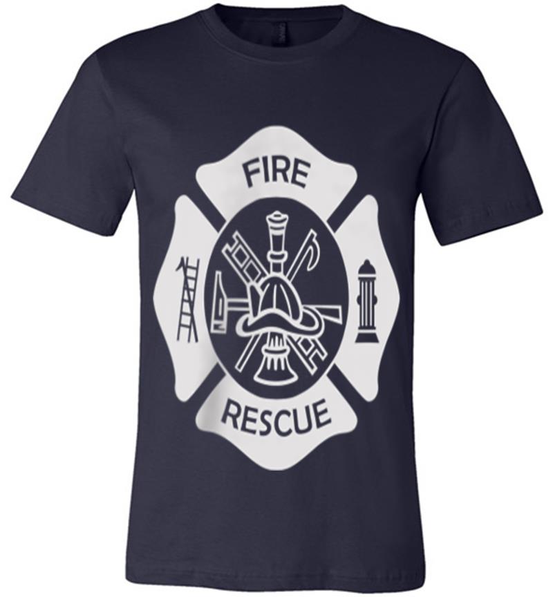 Inktee Store - Firefighter Uniform - Official Fire Gear Premium T-Shirt Image