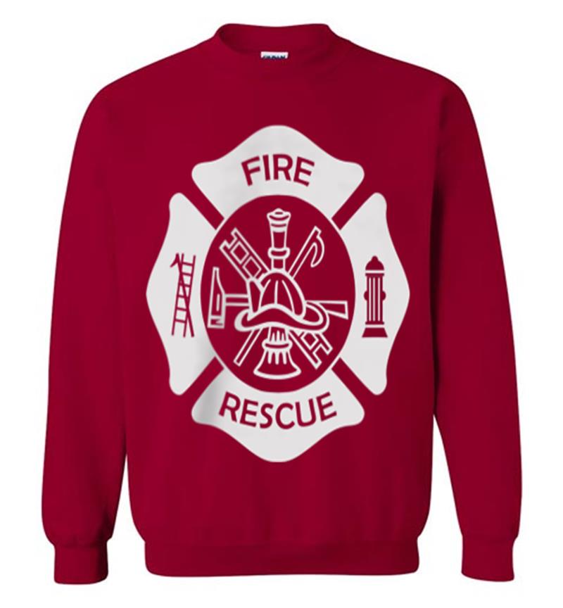 Inktee Store - Firefighter Uniform - Official Fire Gear Sweatshirt Image