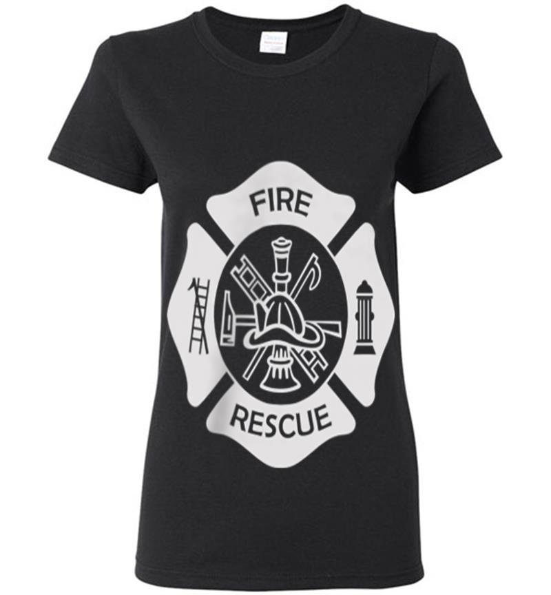 Firefighter Uniform - Official Fire Gear Womens T-Shirt