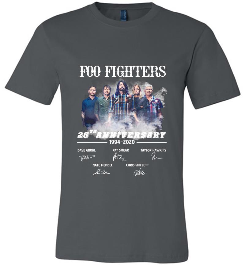 Foo Fighters rock band 26th Anniversary 1994-2020 signature Premium T-shirt