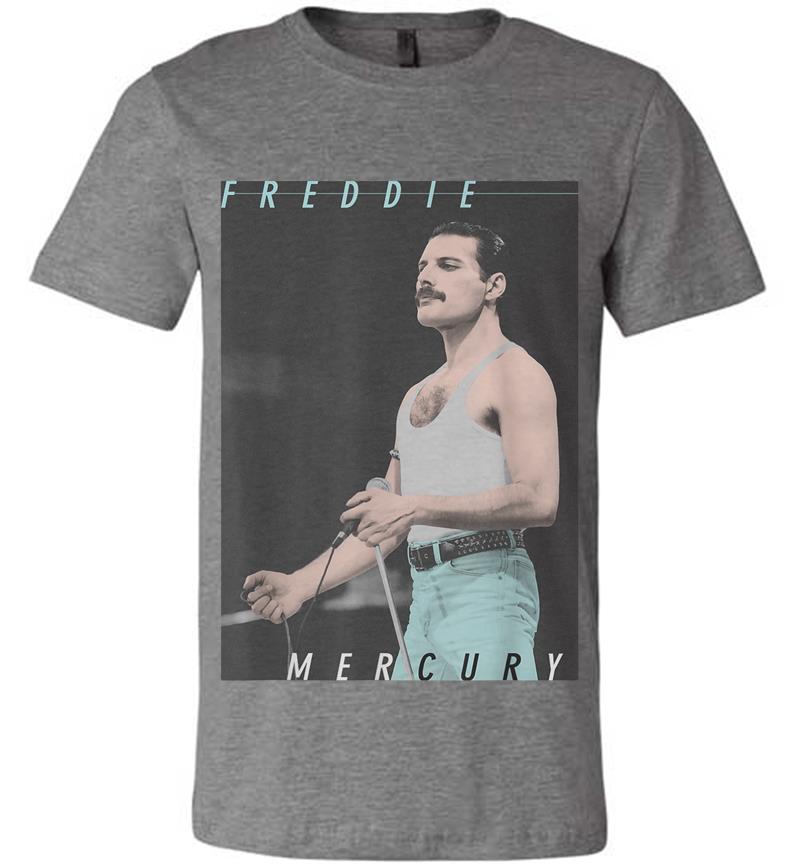 Inktee Store - Freddie Mercury Official Blue Jeans Live Icon Premium T-Shirt Image