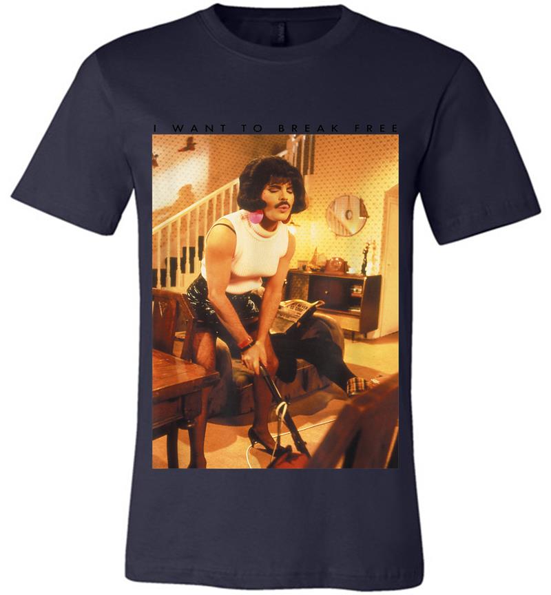 Inktee Store - Freddie Mercury Official I Want To Break Free Hoover Premium T-Shirt Image