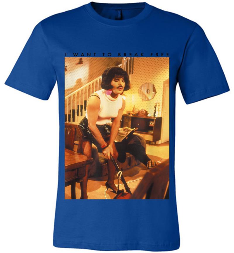 Inktee Store - Freddie Mercury Official I Want To Break Free Hoover Premium T-Shirt Image