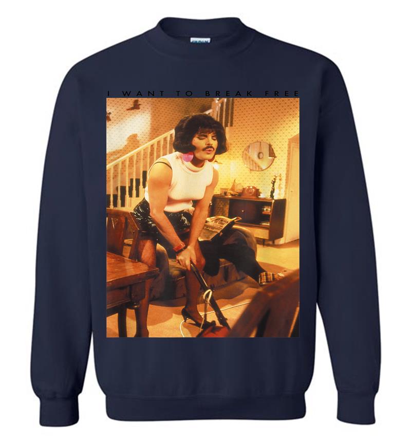 Inktee Store - Freddie Mercury Official I Want To Break Free Hoover Sweatshirt Image