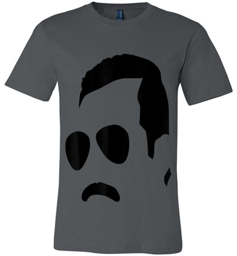 Freddie Mercury Official Monochrome Block Face Premium T-shirt
