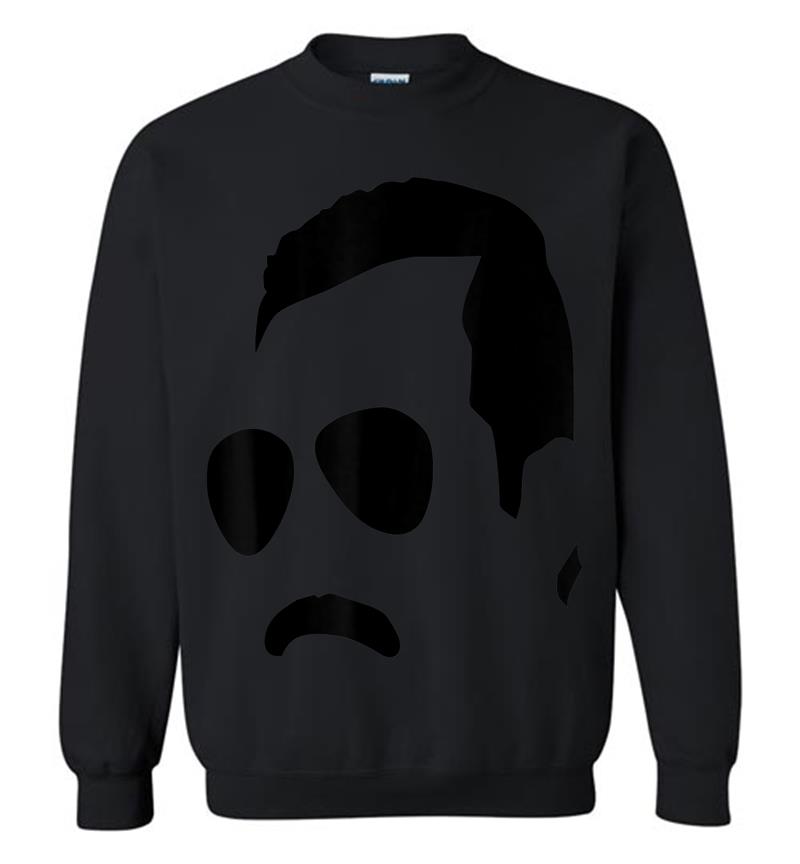 Freddie Mercury Official Monochrome Block Face Sweatshirt