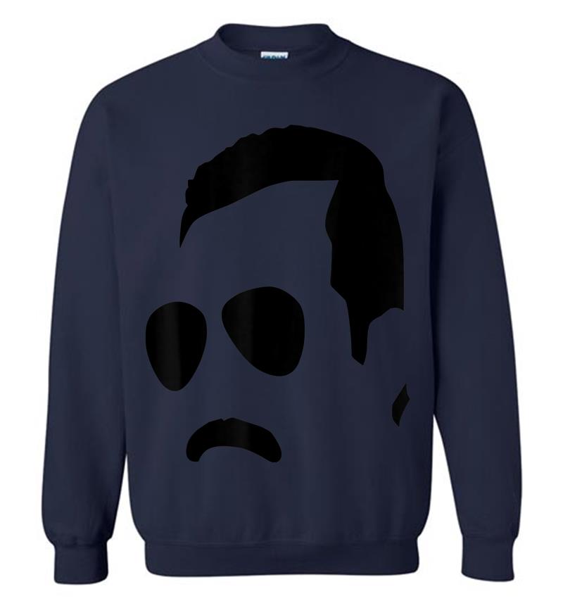 Inktee Store - Freddie Mercury Official Monochrome Block Face Sweatshirt Image