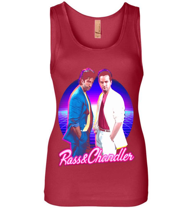 Inktee Store - Friends Ross And Chandler Womens Jersey Tank Top Image
