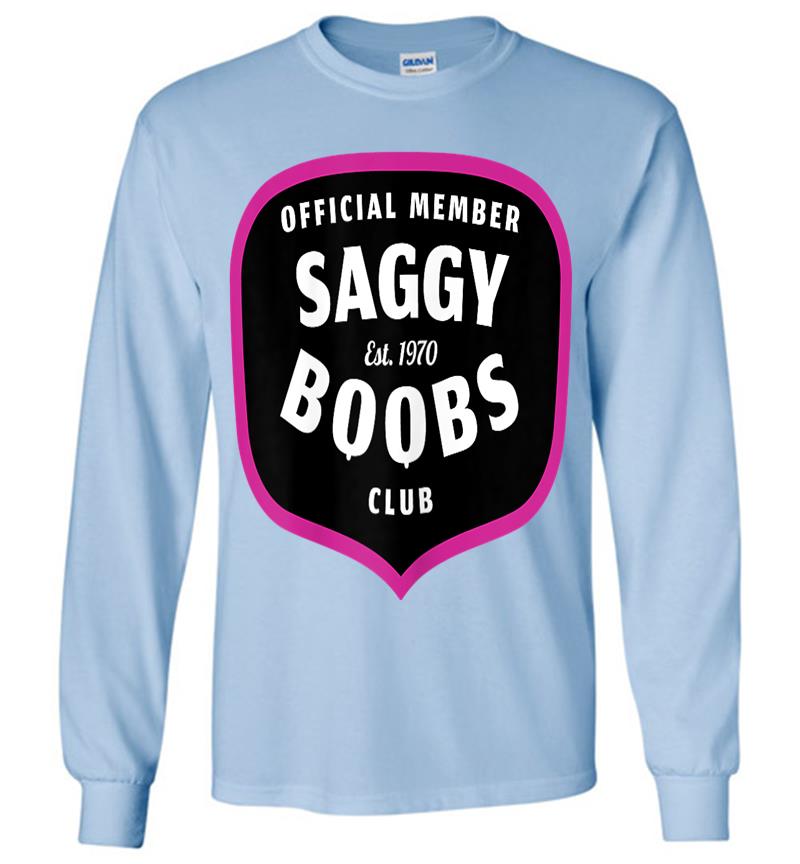 Inktee Store - Funny 50Th Birthday 1970 Official Member Saggy Boobs Club Long Sleeve T-Shirt Image