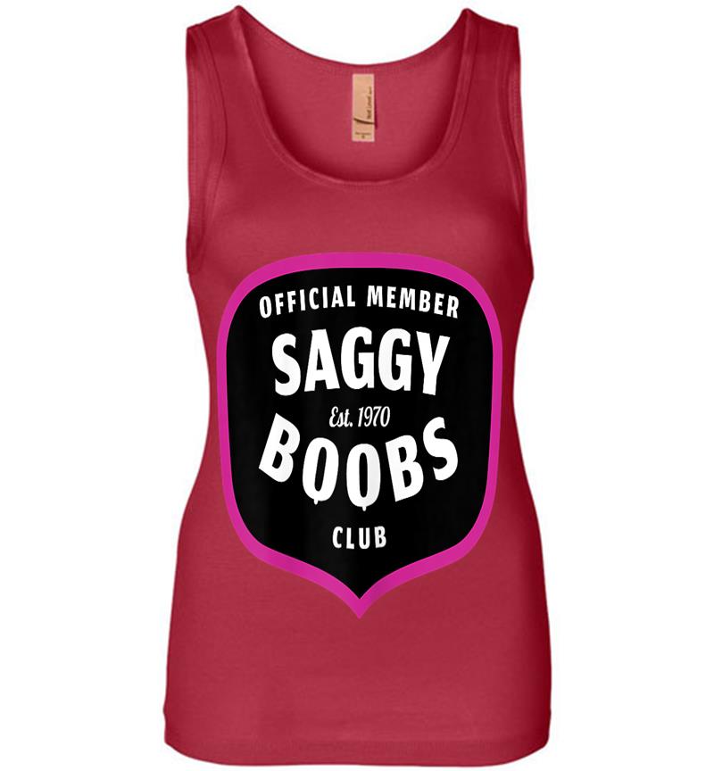 Funny 50th Birthday 1970 Official Member Saggy Boobs Club Womens Jersey Tank Top Inktee Store